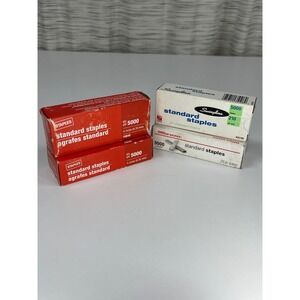 Lot of 4 Standard Staples 1/4 Inch 5000 Count Swingline Staples Office Depot